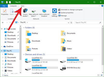 فرمت فایلهای ویندوز 10, نمایش پسوند فایل ها,ویندوز,چگونه,نمایش,فرمت,فایل