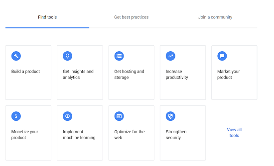 ابزارهایی که گوگل در سرویس Startup with Google ارائه می‌دهد