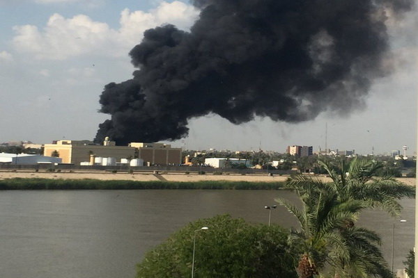 سفارت آمریکا در عراق دچار آتش سوزی شد